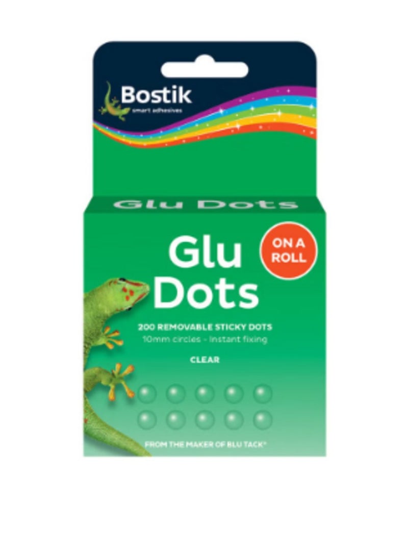 Bostik 200 Removable Sticky Glu Dots For Most Surfaces (Pack of 6)  - Image 1