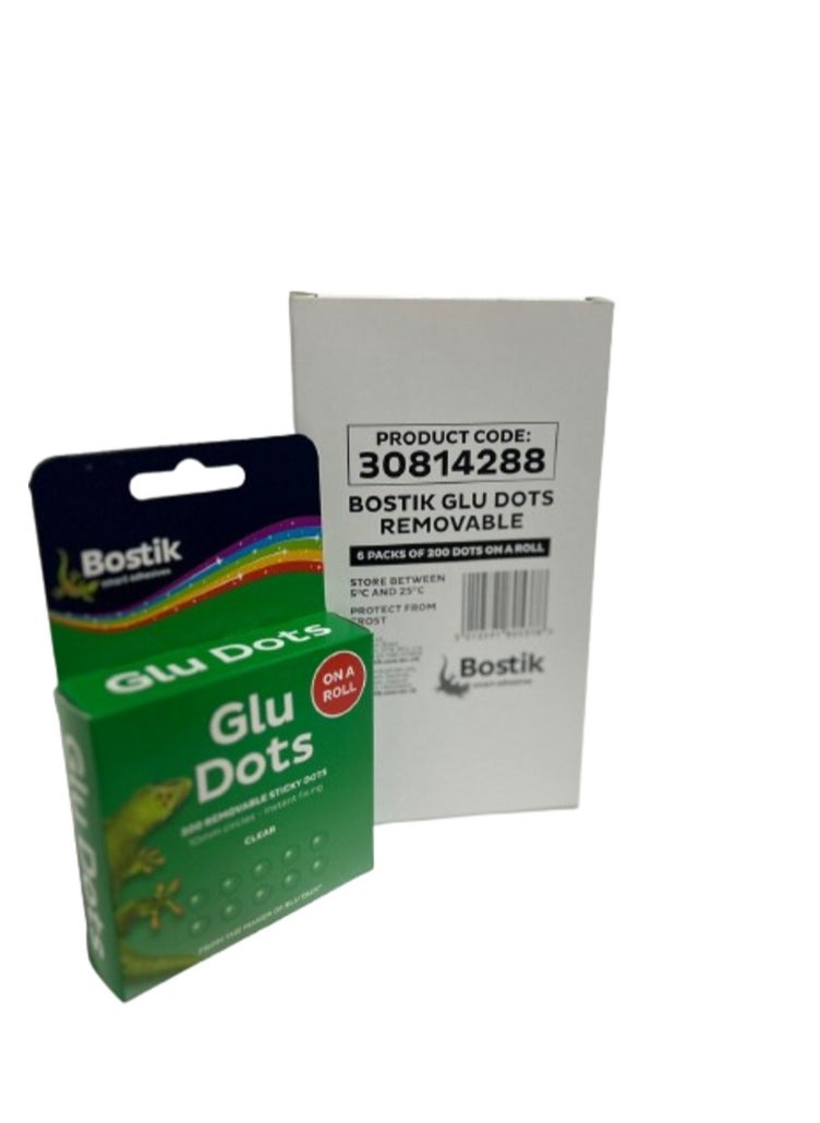 Bostik 200 Removable Sticky Glu Dots For Most Surfaces (Pack of 6)  - Image 4