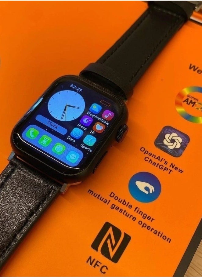 BML - BW35 Pro 2 Mini 41mm Watch Exclusive Mini Pairing for BML Smartphone - Full Screen - AMOLED Display - 90Hz - 600 Lumens.- Standard Location Against App IP67 3- Bluetooth Version 5.2 - Wireless Charger - Black - Image 1