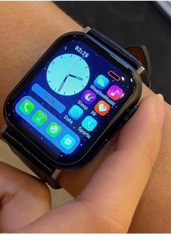 BML - BW35 Pro 2 Mini 41mm Watch Exclusive Mini Pairing for BML Smartphone - Full Screen - AMOLED Display - 90Hz - 600 Lumens.- Standard Location Against App IP67 3- Bluetooth Version 5.2 - Wireless Charger - Black - Image 1