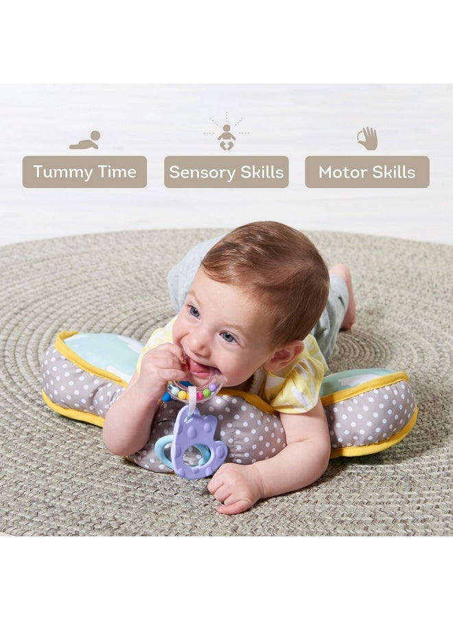 Taf Toys - Baby Tummy Time Pillow | Perfect For 2-6 Months Old Babies, Enables Easier Development & Easier Parenting, Natural Developmental, Comfortable Tummy Time, Ergonomic Design, Detachable Toys - Image 1