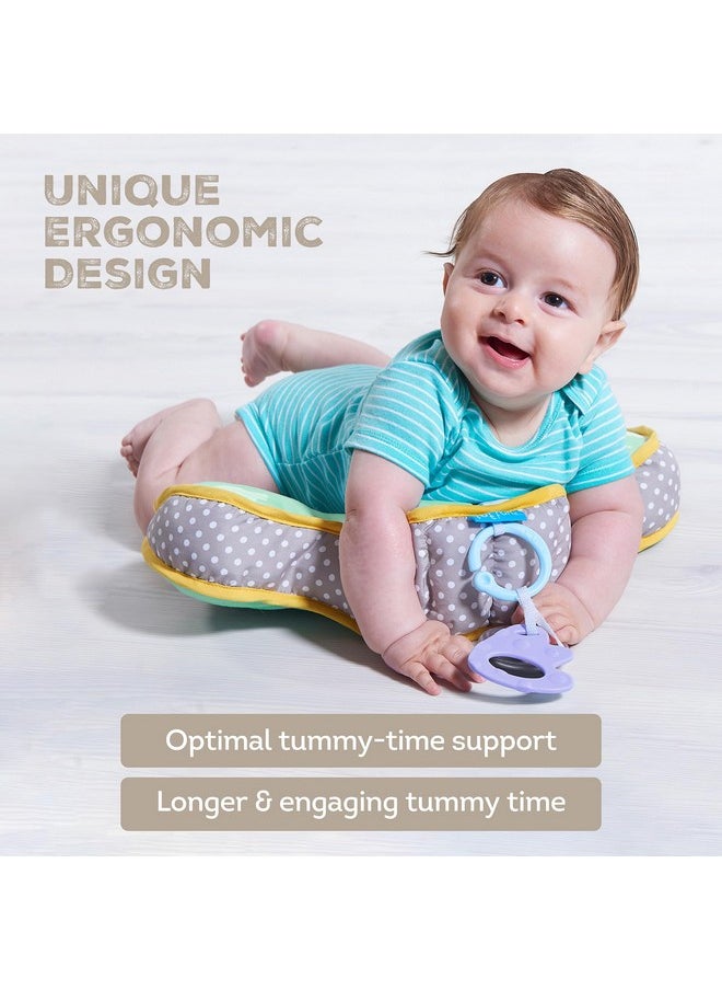Taf Toys - Baby Tummy Time Pillow | Perfect For 2-6 Months Old Babies, Enables Easier Development & Easier Parenting, Natural Developmental, Comfortable Tummy Time, Ergonomic Design, Detachable Toys - Image 1