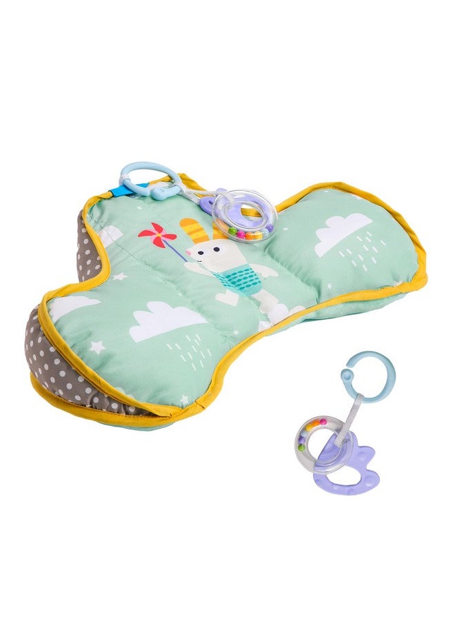 Taf Toys - Baby Tummy Time Pillow | Perfect For 2-6 Months Old Babies, Enables Easier Development & Easier Parenting, Natural Developmental, Comfortable Tummy Time, Ergonomic Design, Detachable Toys - Image 1