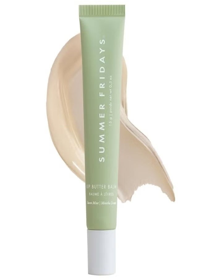 SUMMER FRIDAYS - SUMMER FRIDAYS Lip Butter Balm - Hydrating & Shiny Lip Treatment, Sweet Mint 15g - Image 1