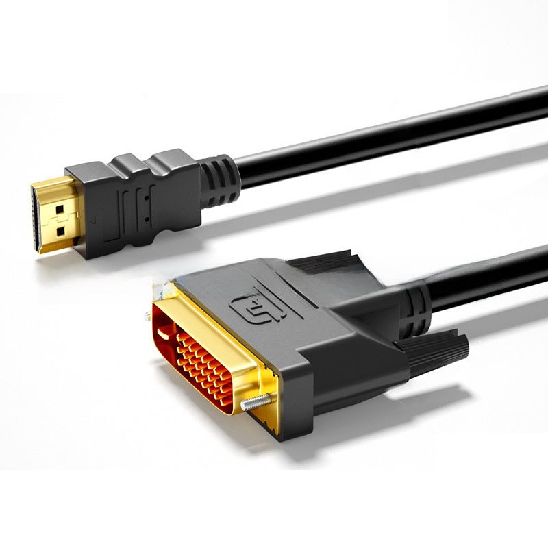 High-Quality HDMI to DVI Cable for TV and Projector Black 