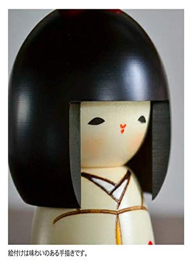 NOREN Usaburo Modern Japanese Kokeshi Doll (Ribbon), Made in Japan, Collectible Figurines, Traditional Crafts, Girl in Kimono - Image 2