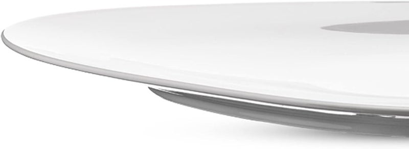 ALESSI طقم أطباق مسطحة من بورسلين أبيض أليسي كولومبينا 1214 بوصة × 1034 بوصة مجموعة من 6 - Image 3