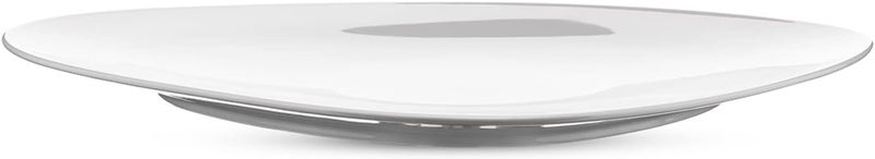 ALESSI طقم أطباق مسطحة من بورسلين أبيض أليسي كولومبينا 1214 بوصة × 1034 بوصة مجموعة من 6 - Image 1