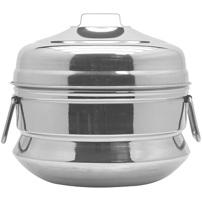 طباخ إيدلي صغير من راج ستيل، فضي، 23 سم، قدر بخاري KKIP0S، طباخ إيدلي بالبخار، إيدلي إيدلي إيدلي - Image 1