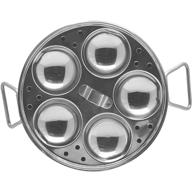 طباخ إيدلي صغير من راج ستيل، فضي، 23 سم، قدر بخاري KKIP0S، طباخ إيدلي بالبخار، إيدلي إيدلي إيدلي - Image 5