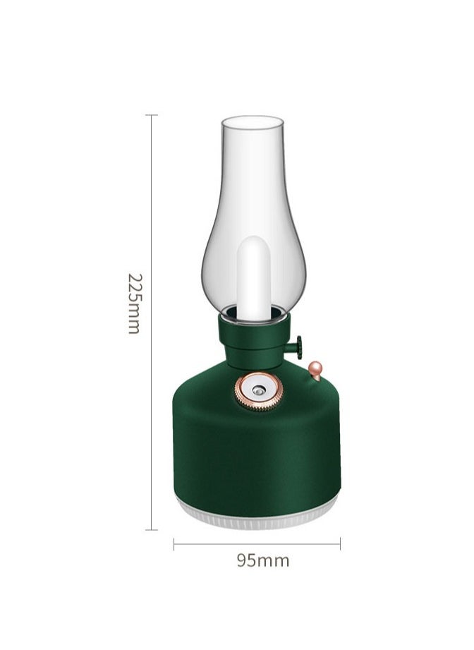 Humidifiers, 280mL Kerosene Lamp Shaped Humidifier Diffuser With 7-color Light USB Cool Mist Humidifier Desktop Air Humidifier Stepless Dimming 2 Spray Modes