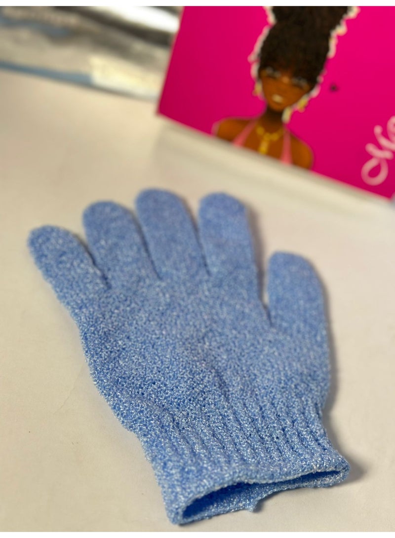 Exfoliating Gloves - Spa Massage Body Scrubber Cleaner Gloves 1PC RANDOOM COLOR - Image 4