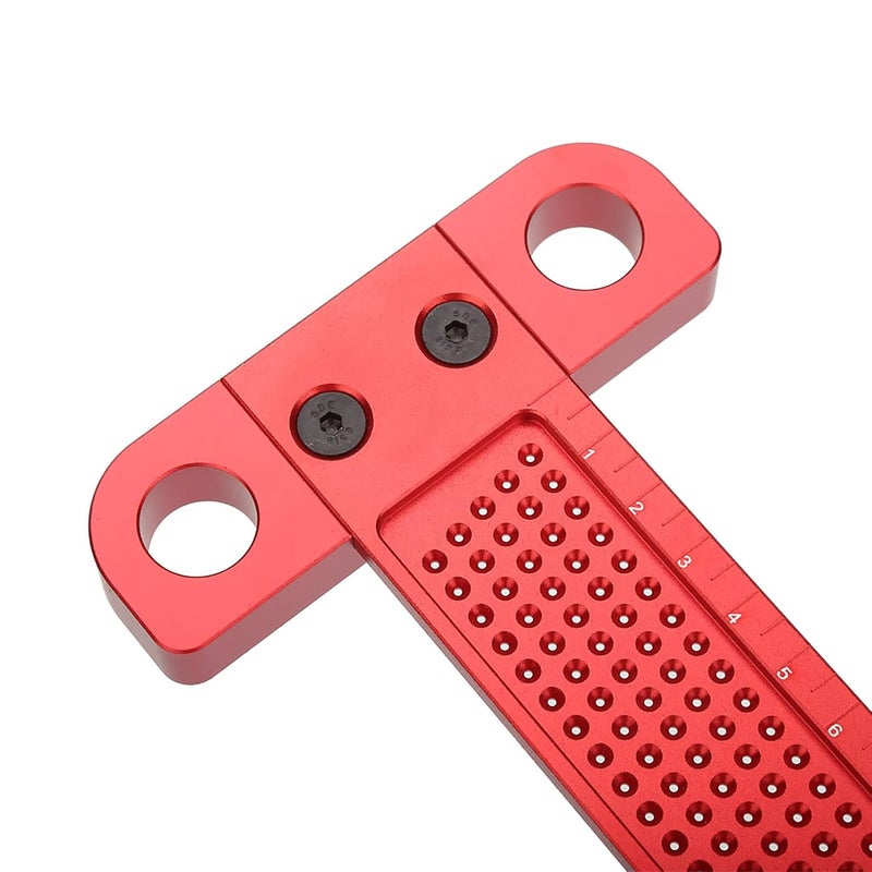 LiebeWH T Type Wood Measure Ruler Woodworking Scriber Carpentry Marking Tool with Aluminum Alloy for DIY Woodwork T-160-260 Optional (-260) - Image 2