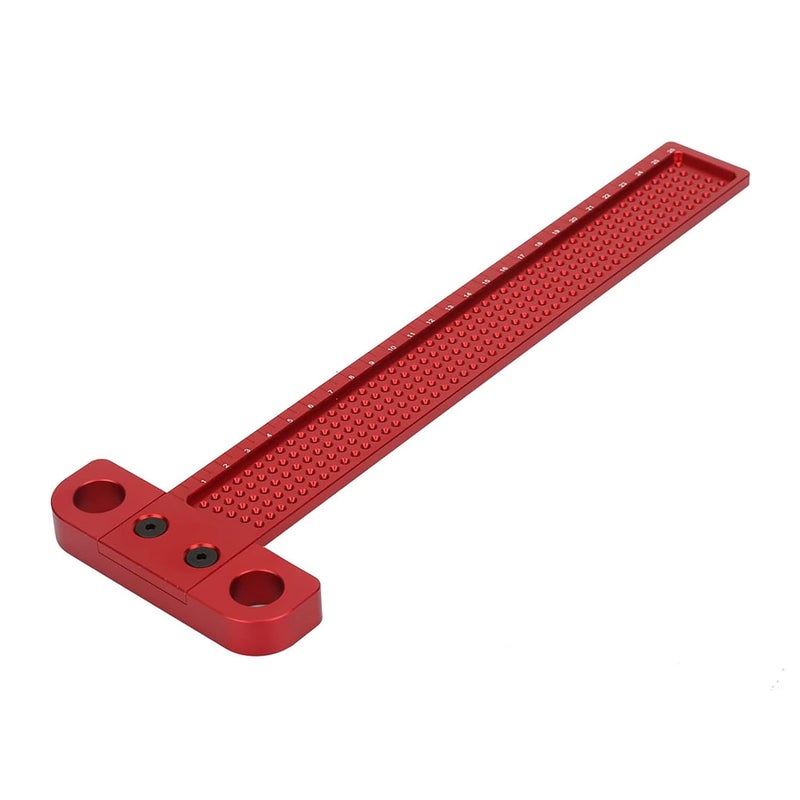 LiebeWH T Type Wood Measure Ruler Woodworking Scriber Carpentry Marking Tool with Aluminum Alloy for DIY Woodwork T-160-260 Optional (-260) - Image 4
