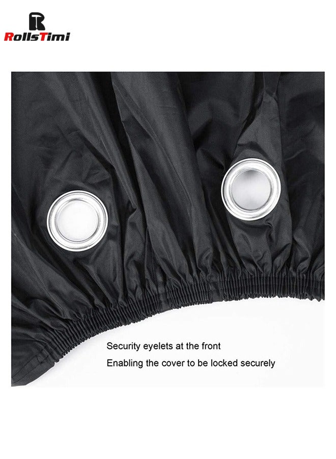 RollsTimi  Bike Cover Outdoor Storage Waterproof Rain Sun UV Dust Wind Proof with Lock Hole 190*65*98cm  - Image 5