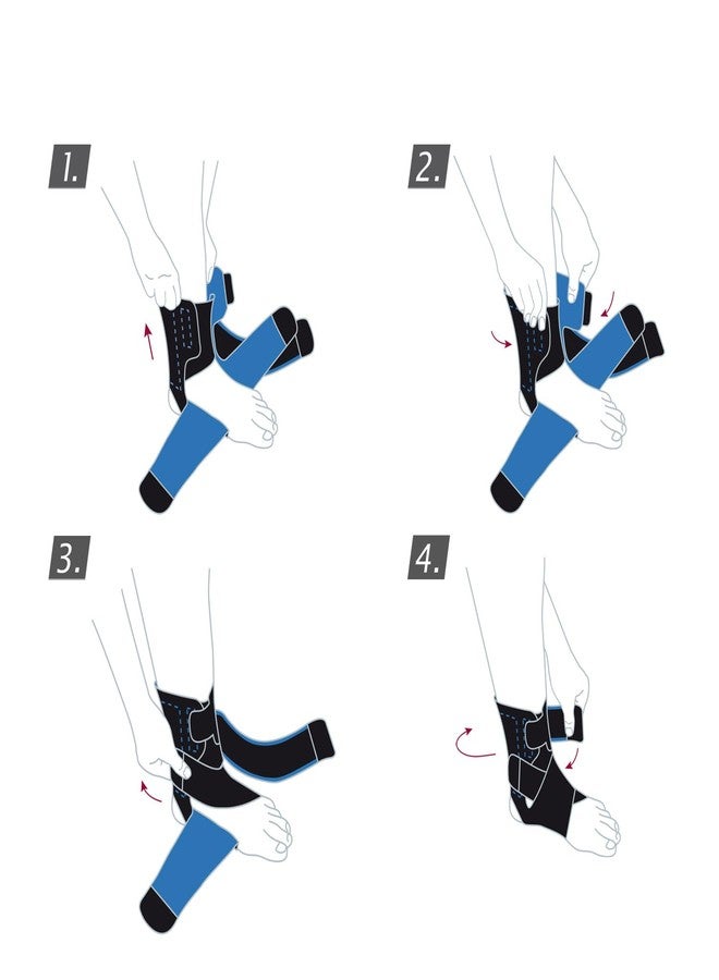 Actimove Sports Edition Ankle Stabilizer Criss-Cross Straps Universal Black - Image 5