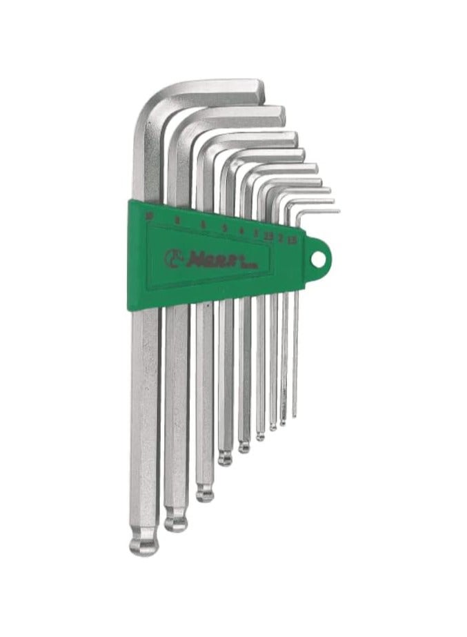 Hans 9-Piece Long Hex Wrench Set (Inch) 1/16"–3/8" – Model 16773-9A