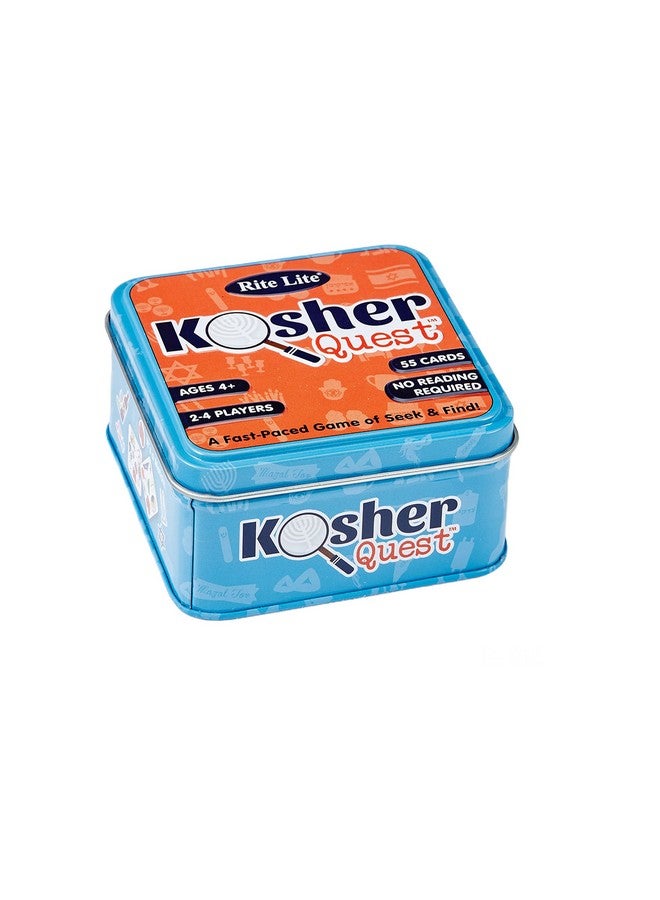 Rite Lite Kosher Quest Card Game by Rite Lite - Fun Seek & Find Jewish Holiday Game for Kids Ages 4+ - Includes 55 Illustrated Cards - 2-4 Players - No Reading Required - Perfect for Hanukkah Family Gatherings - Image 2