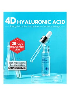 Vibrant Glamour Hyaluronic Acid Facial Serum Anti-Aging Pore Shrinking Moisturizing Essence Cream Dry Skin Care (15ml)  - Image 2