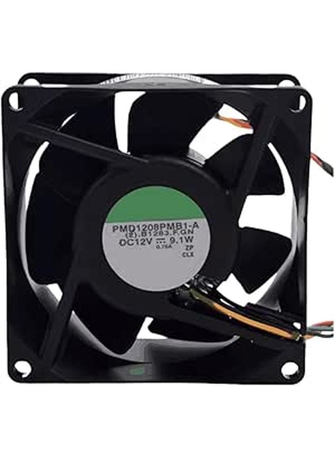 12V DC Cooling Fan 8CM 9 1W 8038 Model PMD1208PMB1 - Image 1