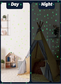 Generic Glow in The Dark Stars Stickers for Ceiling, 514Pcs 3D Luminous Stars Wall Stickers Glowing Stars for Ceiling and Walls,DIY Luminous Adhesive Stickers  - Image 3