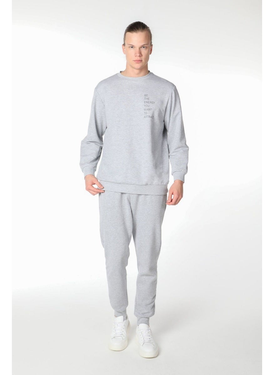 Men's Printed Sweatshirt Grey Melange - pzsku/ZFADA53DDA185237ED9E0Z/45/_/1733933887/aa0b0987-4586-43bd-864a-4d4f2c2d3927