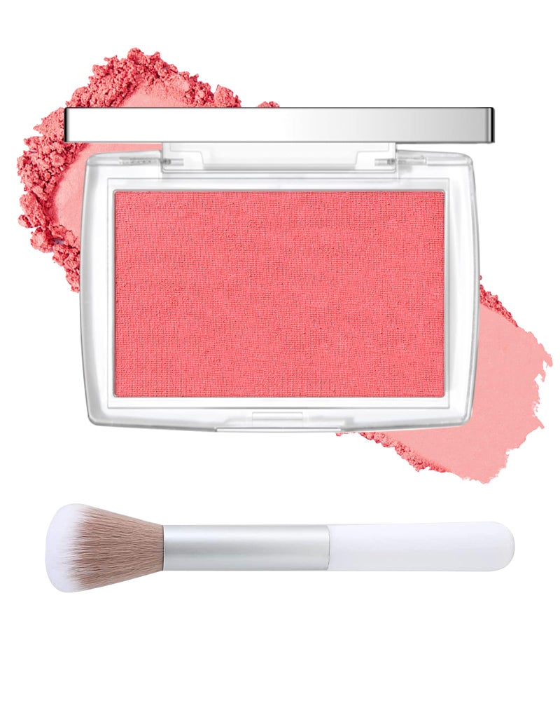 Lestpola Powder Blush Palette, Matte Powder Makeup Blush for Cheeks, Natural Glow Face Blush Contour Palette, Lightweight, Smooth, Highly Pigmented Buildable Color, Long-lasting All-Day Face Enhancing -#Cherry - Image 1