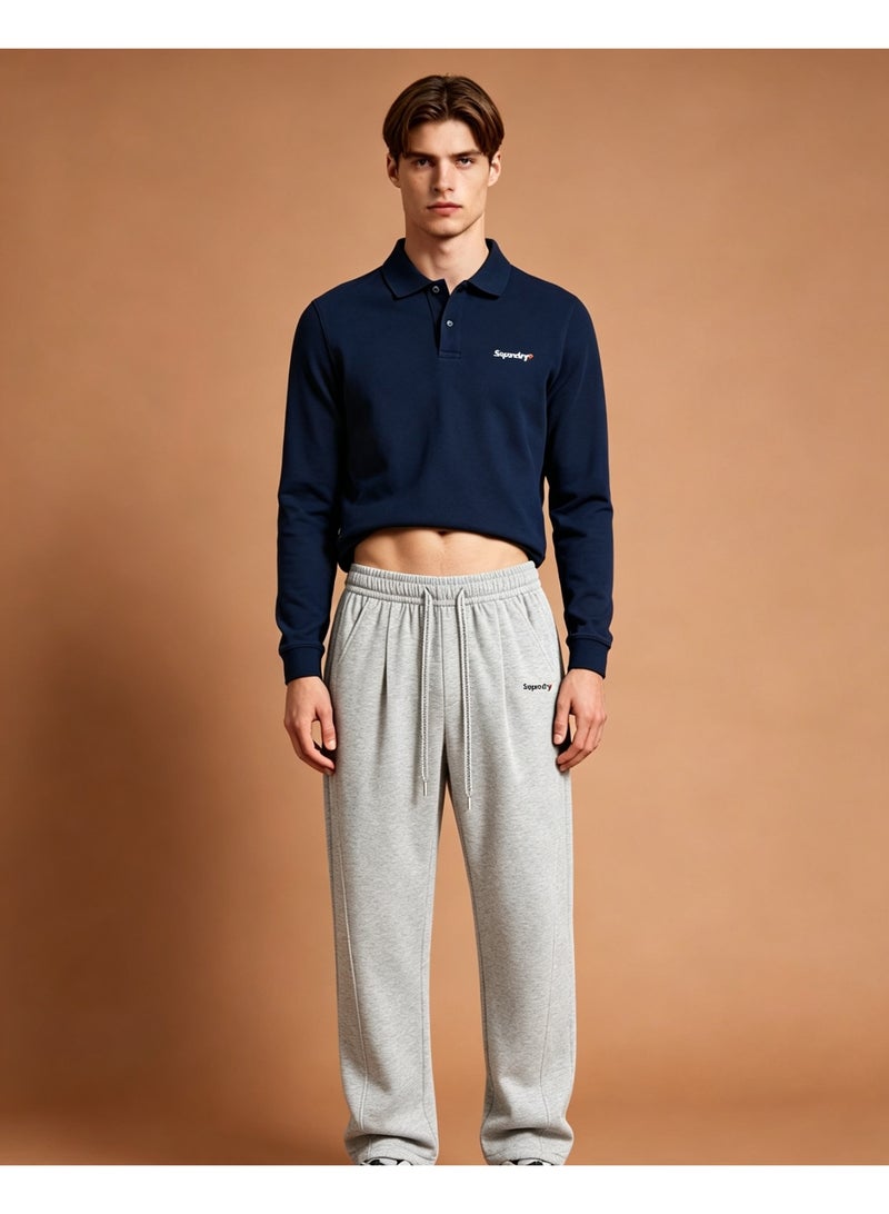 سوبر دراي Superdry Straight pants for men and women in autumn loose casual sports pants - Image 4