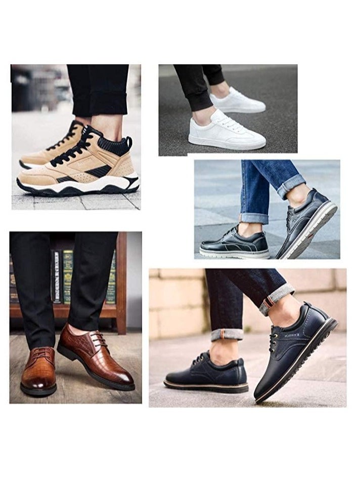DUNISO 8 Pairs Men's Ankle Athletic Socks,Non-Slip No Show Socks,Low Cut Ankle Sock,Men Short Socks Casual Cotton Sports Socks，White Grey  - Image 5