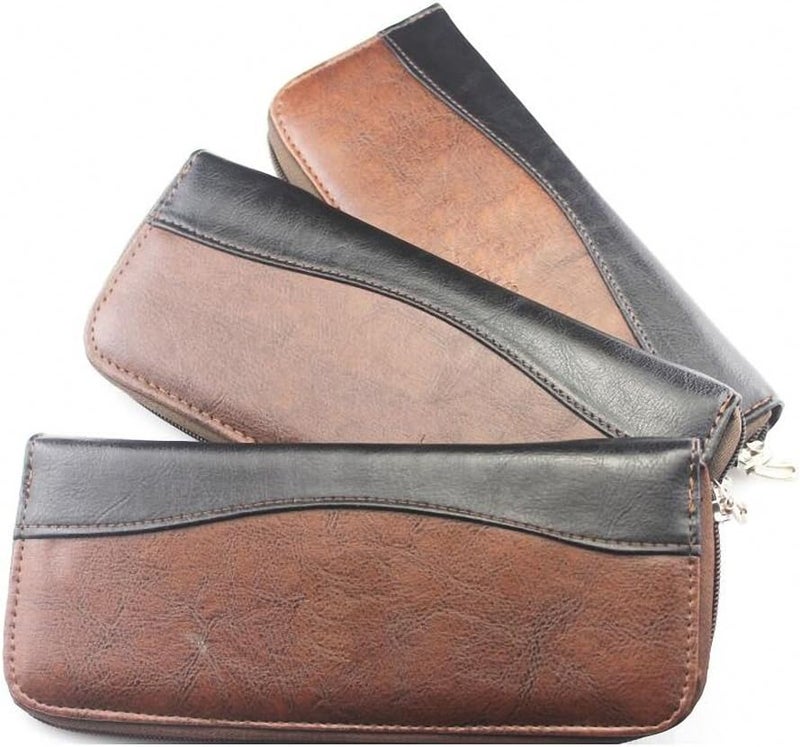 scissor bag Salmony Leather Hair Scissors Bag Barber Salon Case Hairdresser Accessories Black Color Hand Styling Tools Supplies