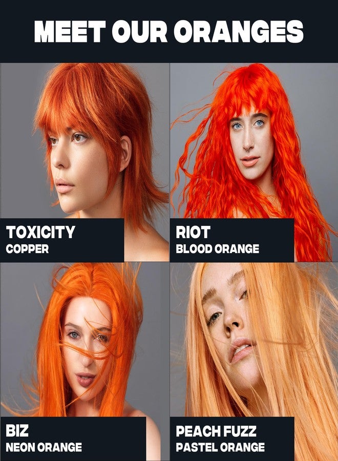 Good Dye Young Semi Permanent Orange Hair Dye (Riot) - UV Protective Temporary Hair Color Lasts 15-24+ Washes - Conditioning Orange Hair Dye - Image 4