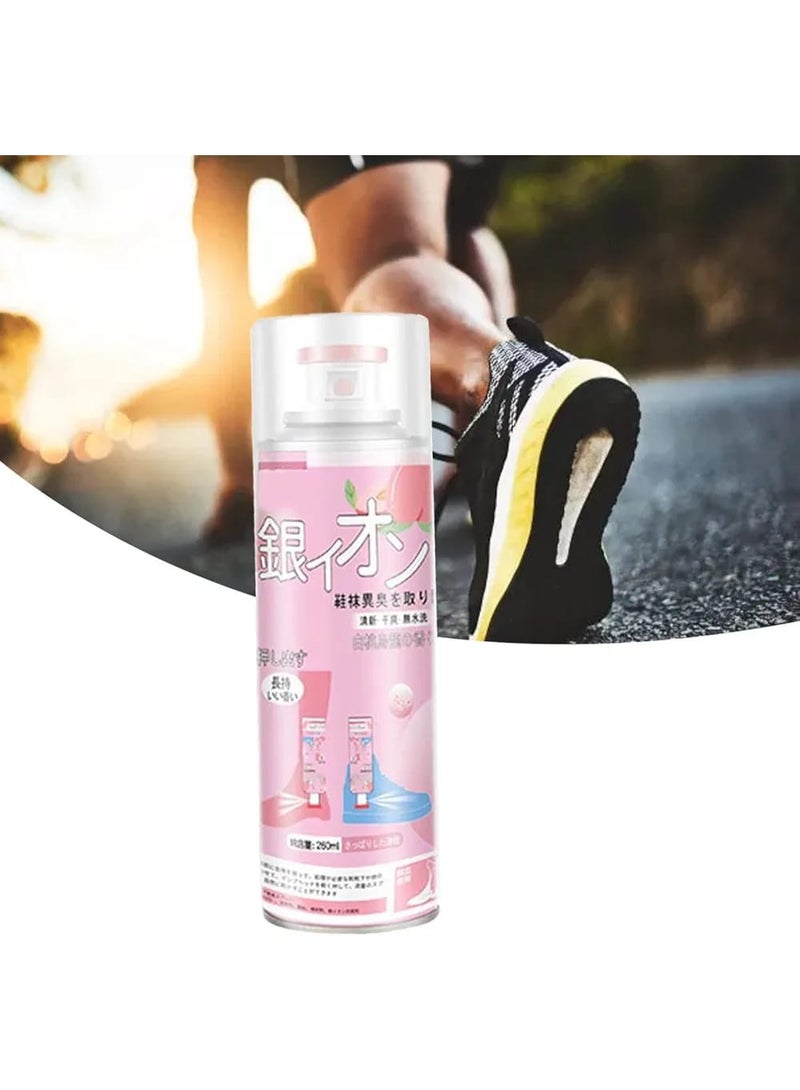 Antibacterial deodorant spray for foot odor, shoe odor remover, natural spray that eliminates bad smells from shoes, removes odors and refreshes, deodorant for shoes, foot spray 260ml - Image 2