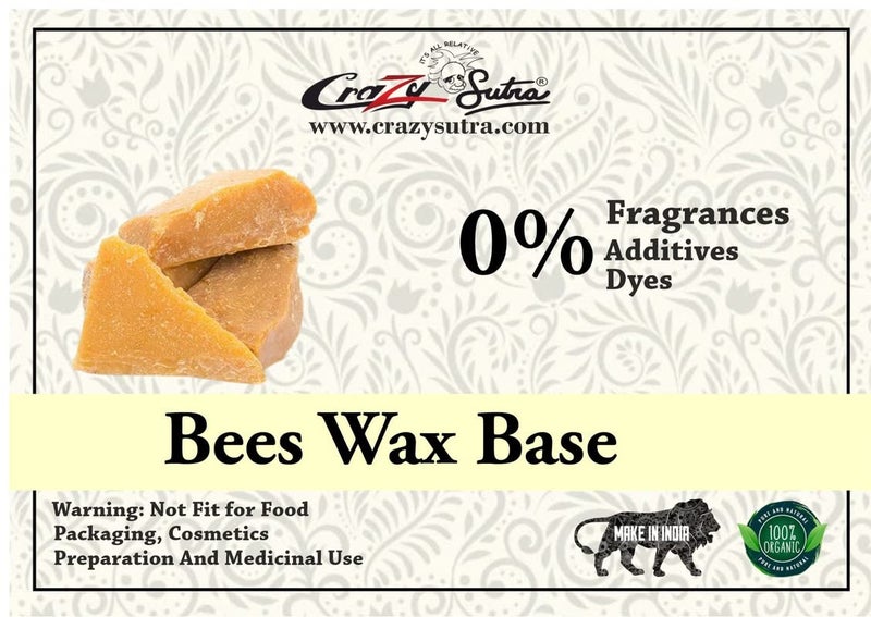 Crazy Sutra� Crazy Sutra� Natural Pure Unrefined Beeswax for Candle Making | Triple Filtered Light Yellow Beeswax Pellets | Ideal for DIY Candles and Crafts (800gm) - Image 2