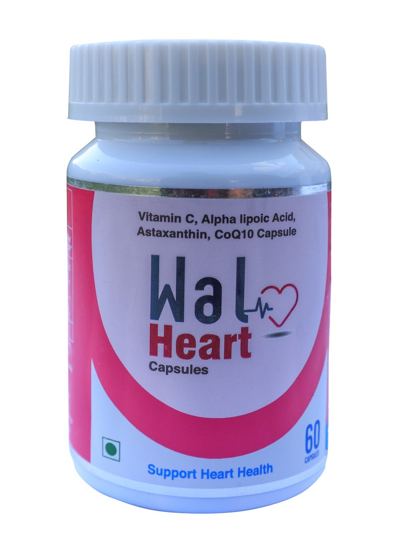 والبار Wal Heart Capsules, Vitamin C, Alpha lipoic Acid, Astaxanthin - Image 1