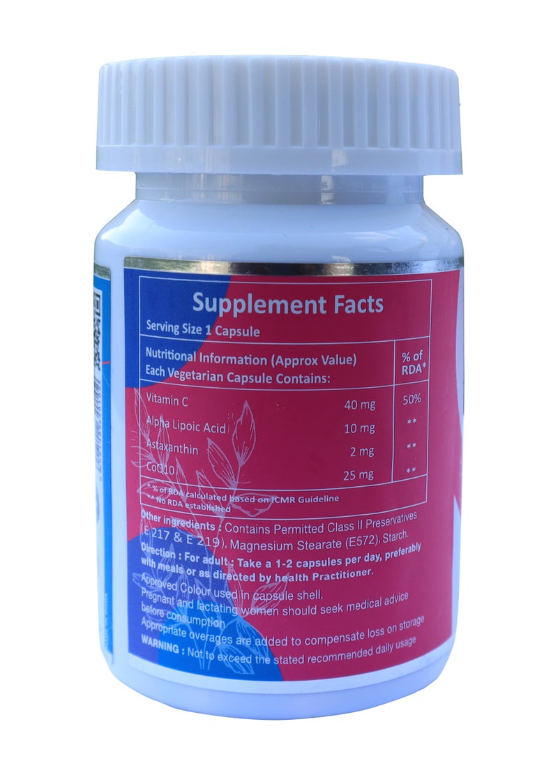 والبار Wal Heart Capsules, Vitamin C, Alpha lipoic Acid, Astaxanthin - Image 5