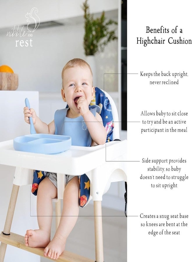 Nibble and Rest Highchair Insert Cover, Compatible for IKEA Antilop Highchair, High Chair Accessories Stain-Proof and Wipeable Insert Cover(Cushion NOT Included)(Daisy) - Image 3