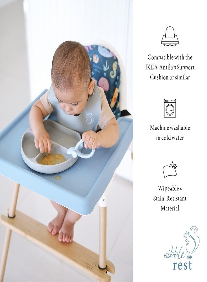 Nibble and Rest Highchair Insert Cover, Compatible for IKEA Antilop Highchair, High Chair Accessories Stain-Proof and Wipeable Insert Cover(Cushion NOT Included)(Daisy) - Image 2
