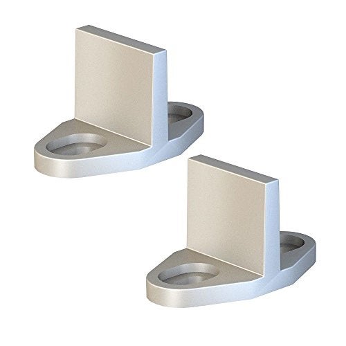 JUBEST Silver Aluminum T-Guide for Sliding Barn Door Hardware Set of 2 - Image 1