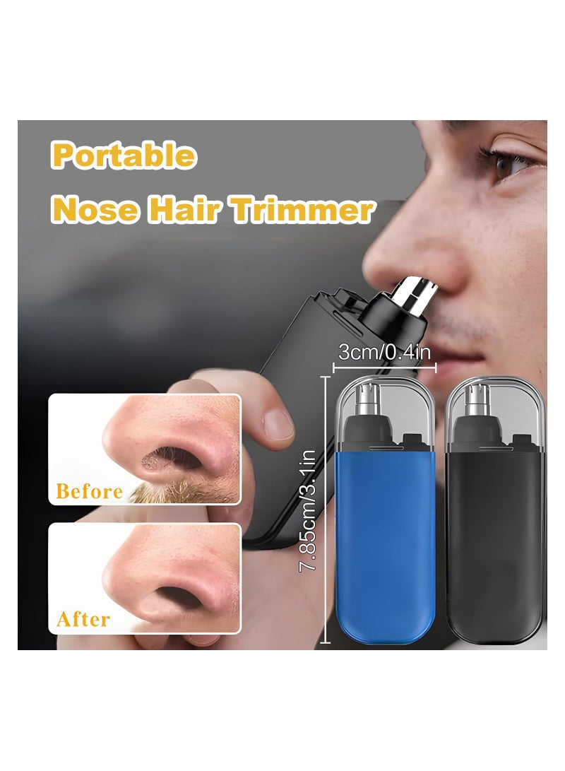 Excefore Portable Nose Hair Trimmer for Men & Women, Versatile Nose Trimmers for Ear, Eyebrows, USB Rechargeable, Waterproof, Painless Trimming, Long-Lasting Battery (2PCS) - Image 5