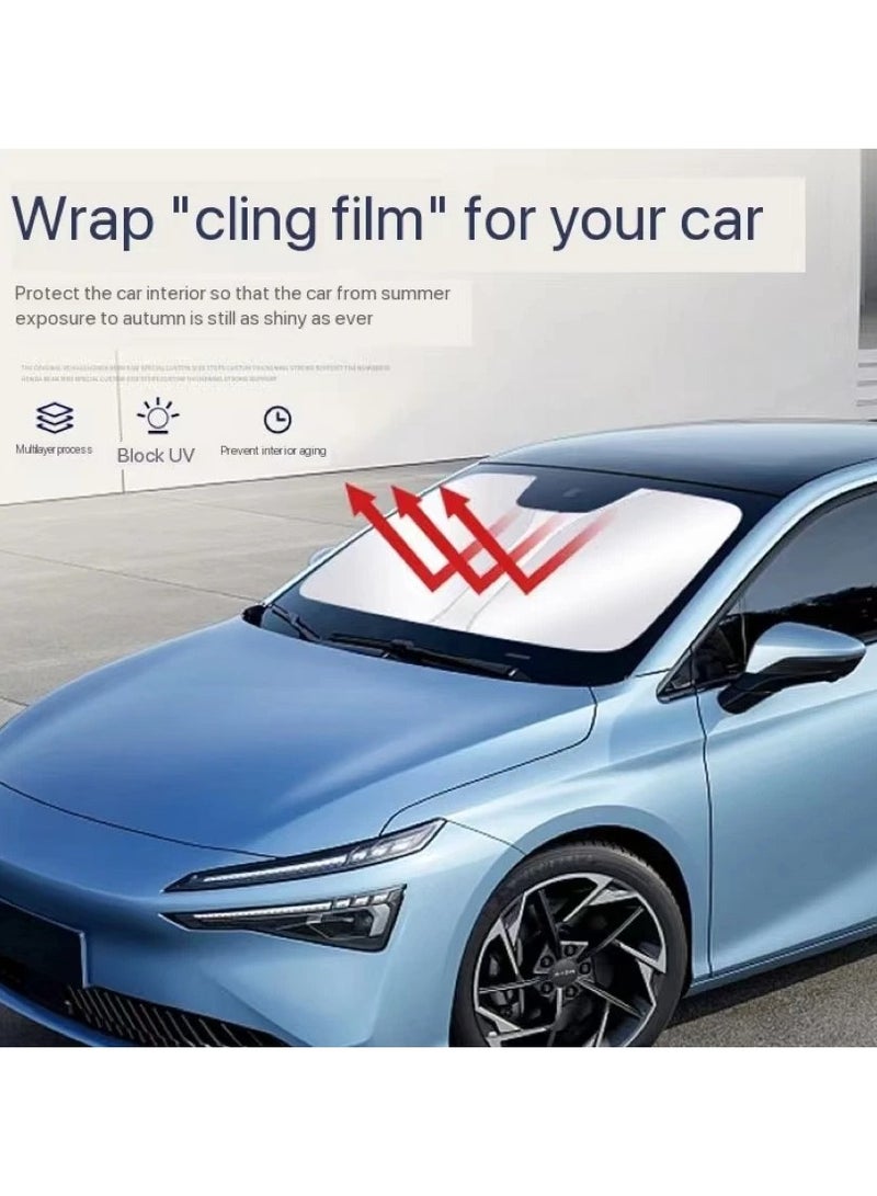 AROAQ Universal Car Windshield Sunshade UV Ray Reflector Auto Window Sun Shade Cover Protector Foldable Parasol - Image 1