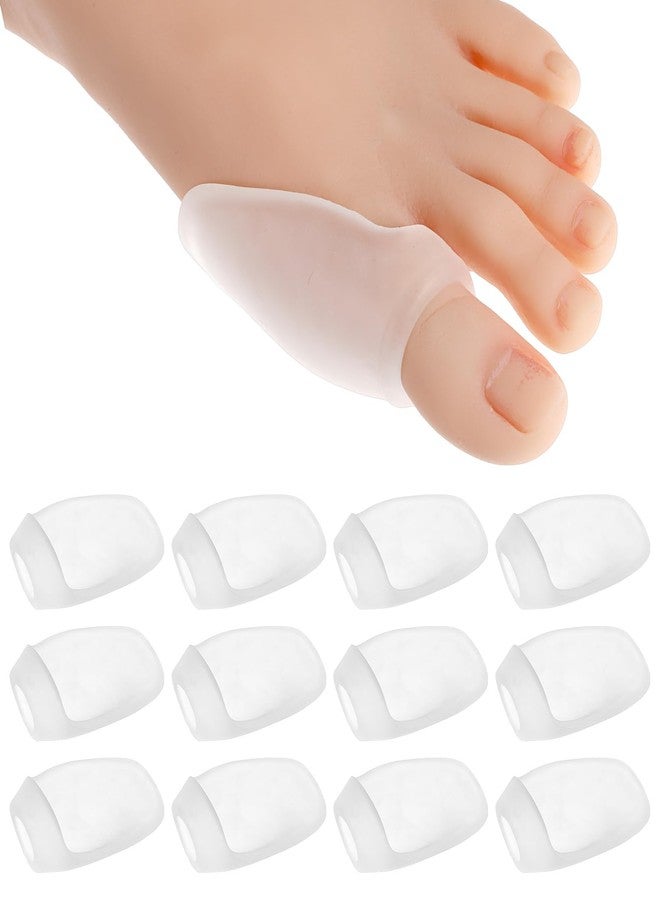 Dimeho 12 Pcs Bunion Cushion Protector, Bunion Corrector Pads with Separator Guards Clear Shields Relief for Big Toe Calluses Corns - Image 1