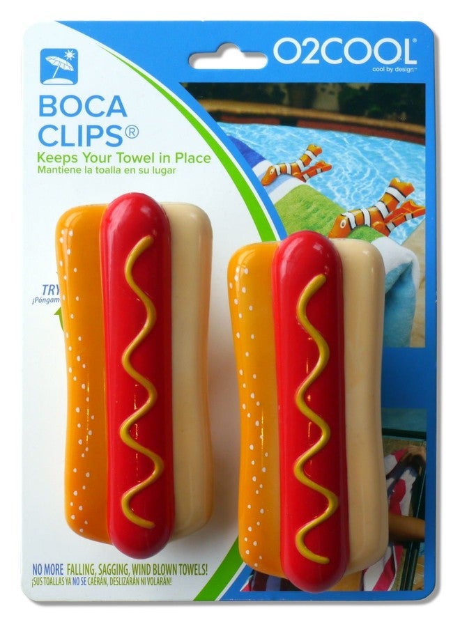 O2COOL BCP22 Hot Dog Boca Towel Clip, 1-Pack, - Image 2