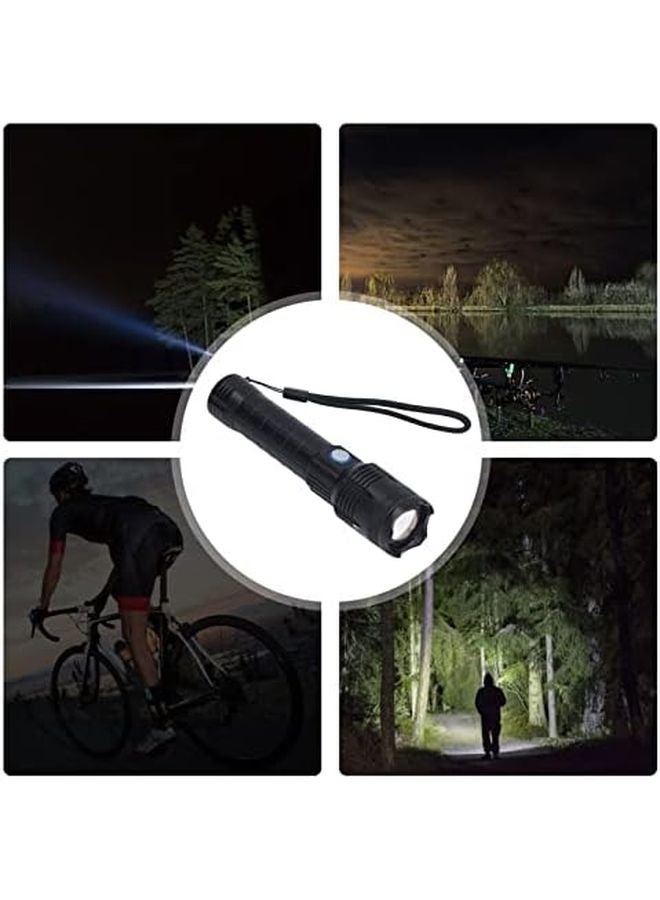 P160 Rechargeable Aluminum Alloy Flashlight 5000lm Bright 5 Modes USB Charging for Outdoor Emergency - Image 3