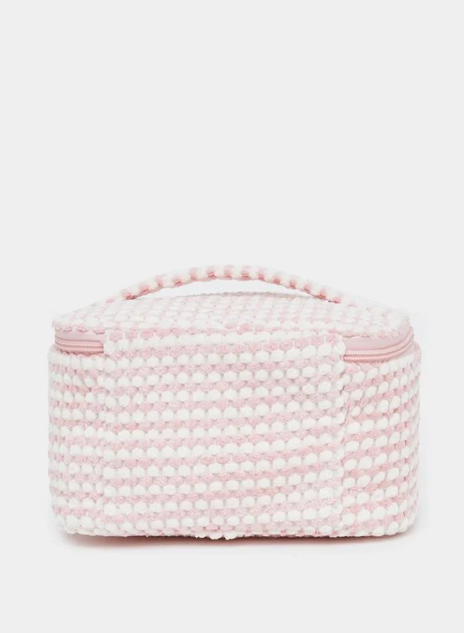 ستايلي Styli Women Pink Textured Washbag