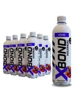 Xbond X-BOND 9g BCAA + EAA Vemtos Maximum Recovery  Non Carbonated Drink Maximum Amino Drink -  Electrolytes Drink - 16 fl oz (500 ml), Sugar Free 38 Calories, 60mg Caffeine Pack of 12  - Image 1