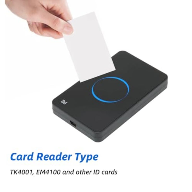 قارئ USB NFC لنظام التشغيل Android: غلاف أكريليك، لون أزرق، قارئ شارات التوصيل والتشغيل مع صفارة وإضاءة LED - Image 4