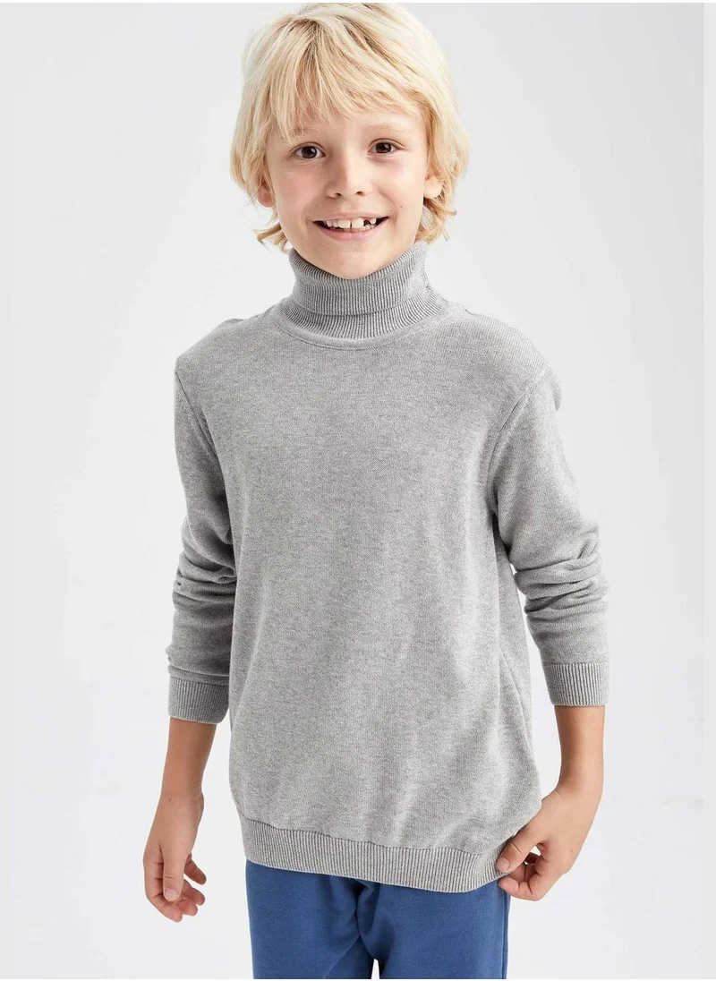 DeFacto Slim Fit Turtleneck Knitwear Sweater