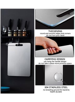 HAWAWA Stainless Steel Cutting Board for Kitchen, Heavy Duty SUS 304 Chopping Board for Meat, Cheese, Fruit, Vegetables, Non Slip, Dishwasher Safe 36x25cm 1pcs  - Image 2