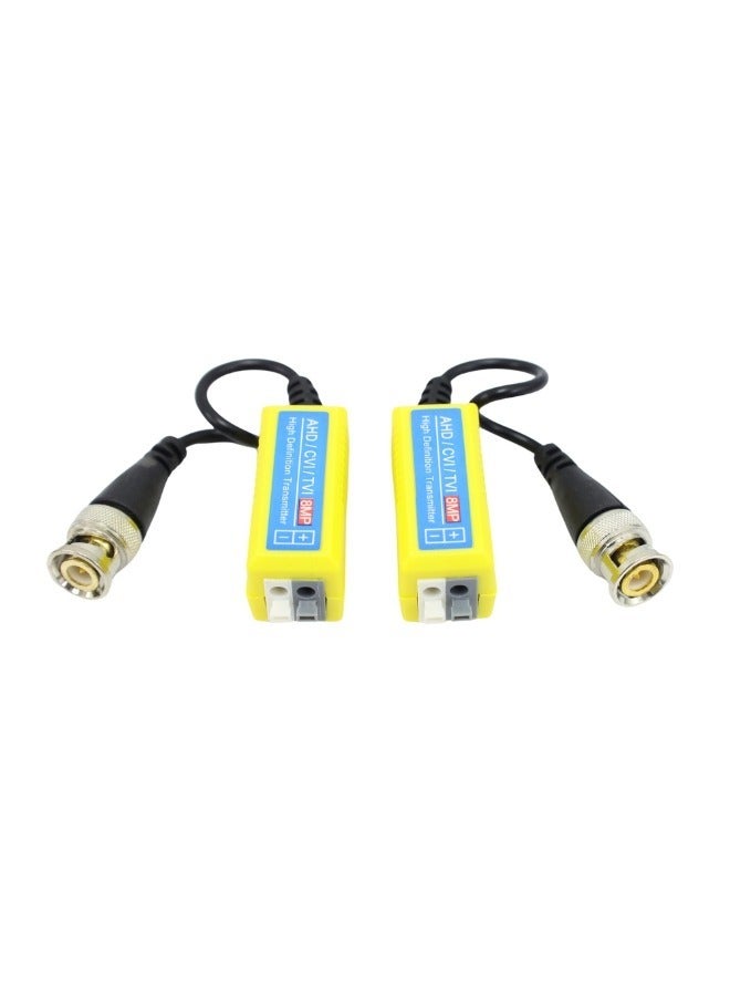 XLT 8M Video Balun Mini CCTV BNC HD-CVI/TVI/CVBS/AHD Passive Transceiver Signal Transceivers Compatible with /8MP/ 1080P - Image 1