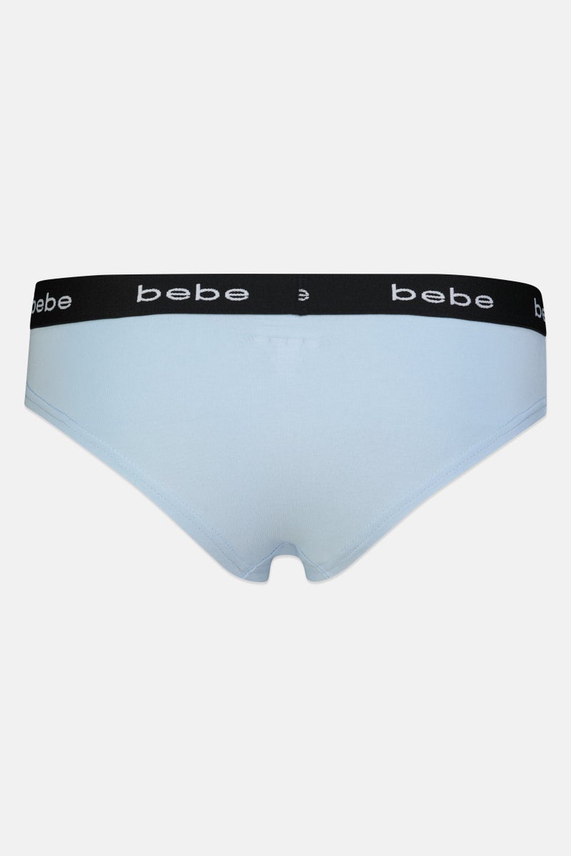 bebe Women 3 Pieces Brand Logo Cheeky Panties, Multicolor - Image 4